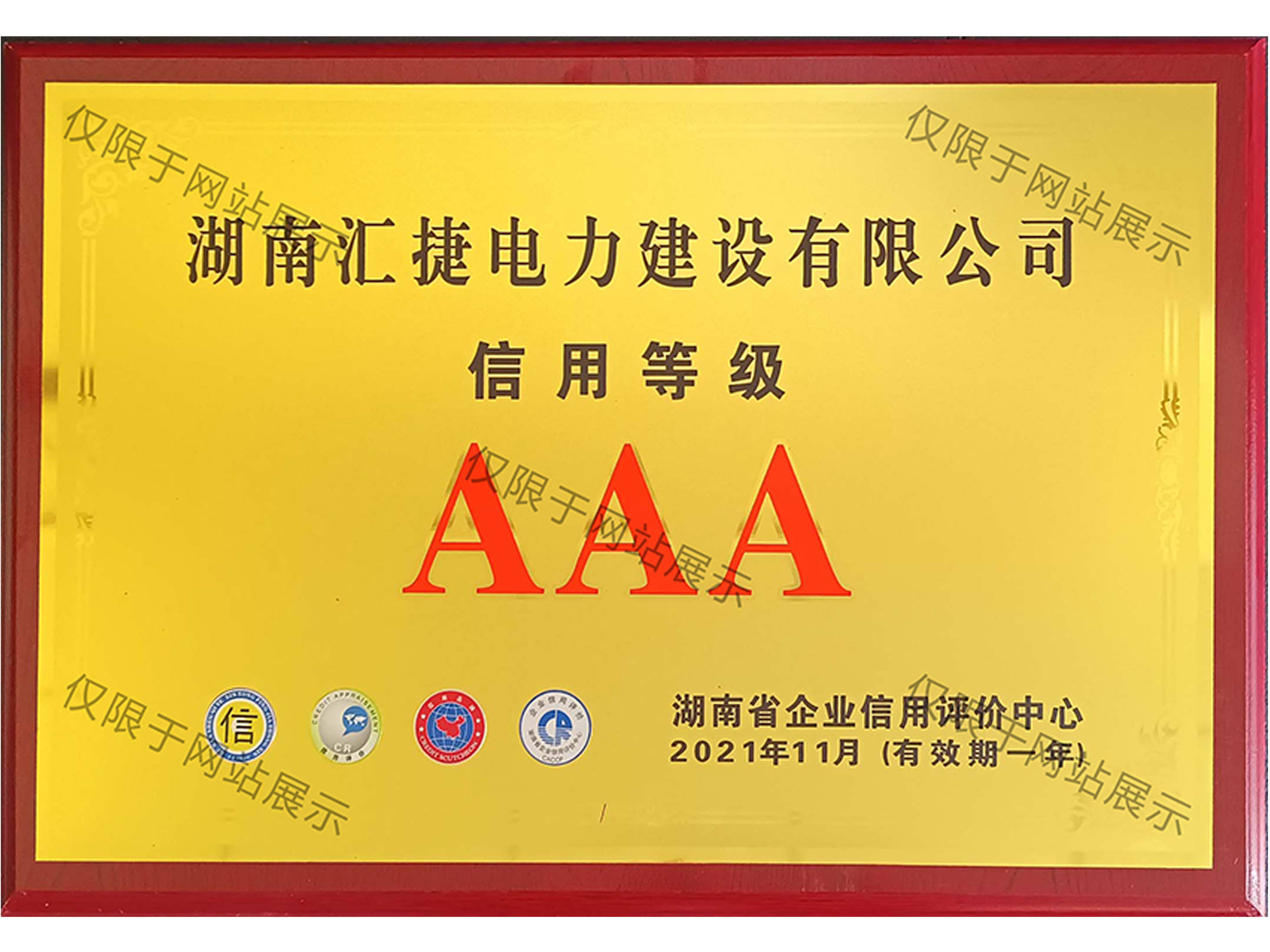 2021年企業(yè)信用等級(jí)AAA級(jí)企業(yè)